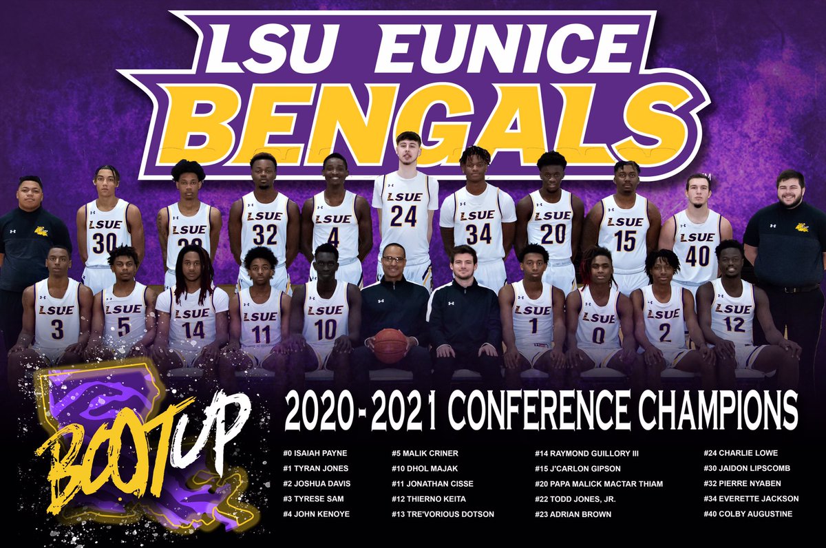 LSUEBengalsMBB's tweet photo. Congratulations to a group of hardworking young MEN who faced many challenges this short season, but overcame.  The Journey Continues... Regionals next week🙏🏽
#BengalMENtality
#US 
#WE
#TOGETHER https://t.co/S4AtCXC4p6