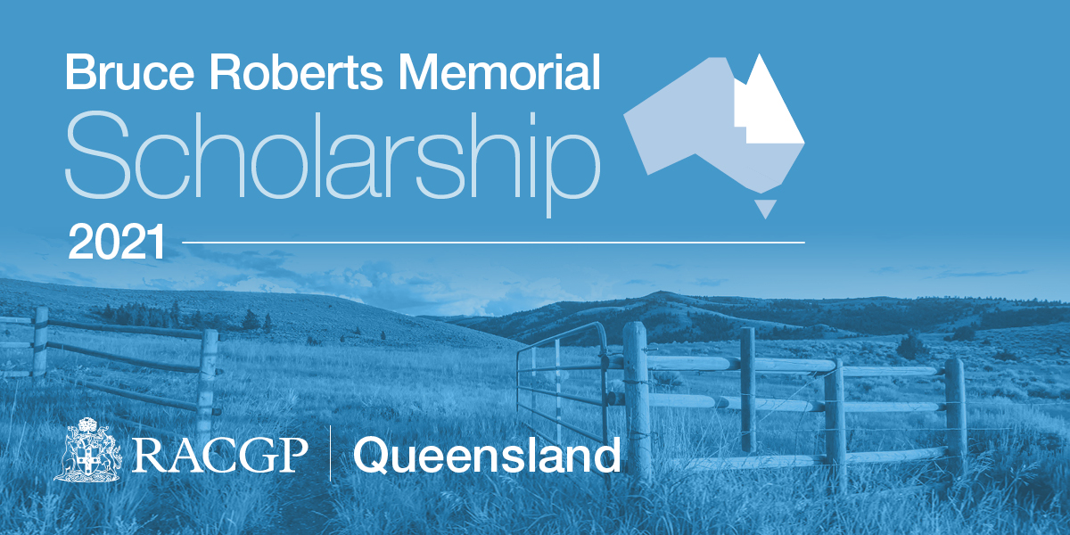 RACGP's tweet photo. Would $3000 help you participate in more #GPEducation?
RACGP Queensland is offering three Bruce Roberts Memorial Scholarships to support the education of #ruralGPs and #GPsInTraining in rural and remote Queensland communities.
Apply by 9 May 2021 https://t.co/YYxU9pkI5Y https://t.co/zY6AGsGMzT