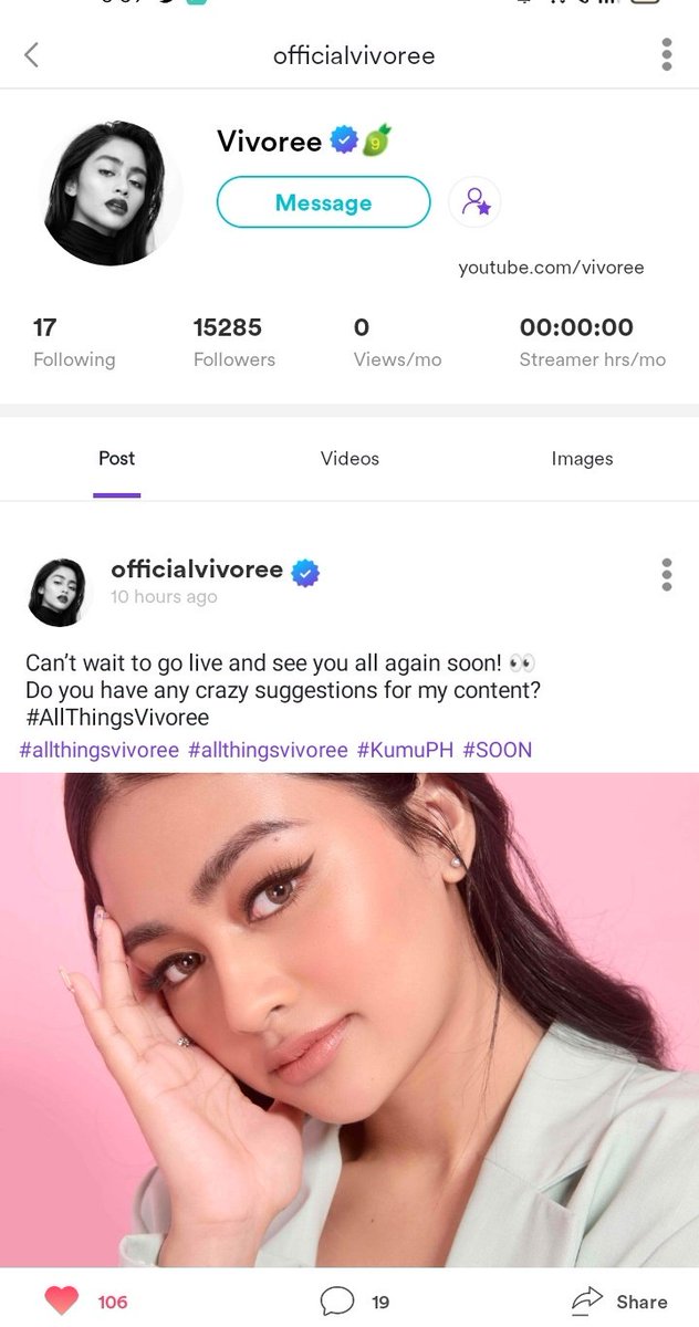 KVAngelSquadOFC's tweet photo. Hi KierVi Angels/Fam!💜Follow mamcakes @vivoree's Kumu account guys! Let's help her gain more followers!! Kita kits sa "All Things Vivoree".

Link:
https://t.co/ZhEA8yLdrj https://t.co/kir20doYXw