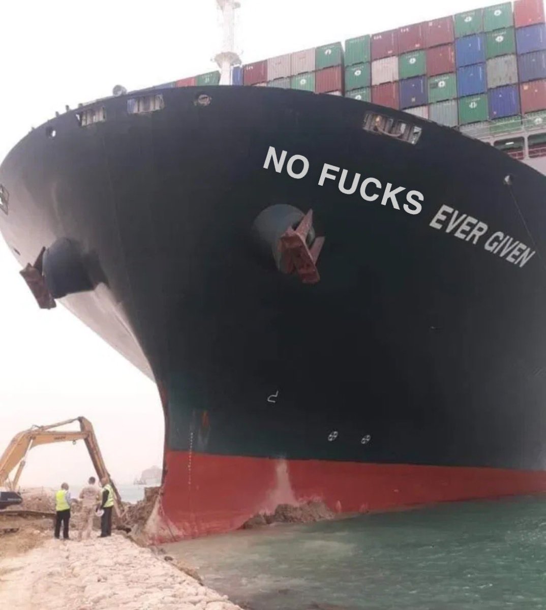dup4dup's tweet photo. Memes are flooding here but no water flooding until now.
#Suez #SuezBLOCKED https://t.co/iGIKa7jLWW