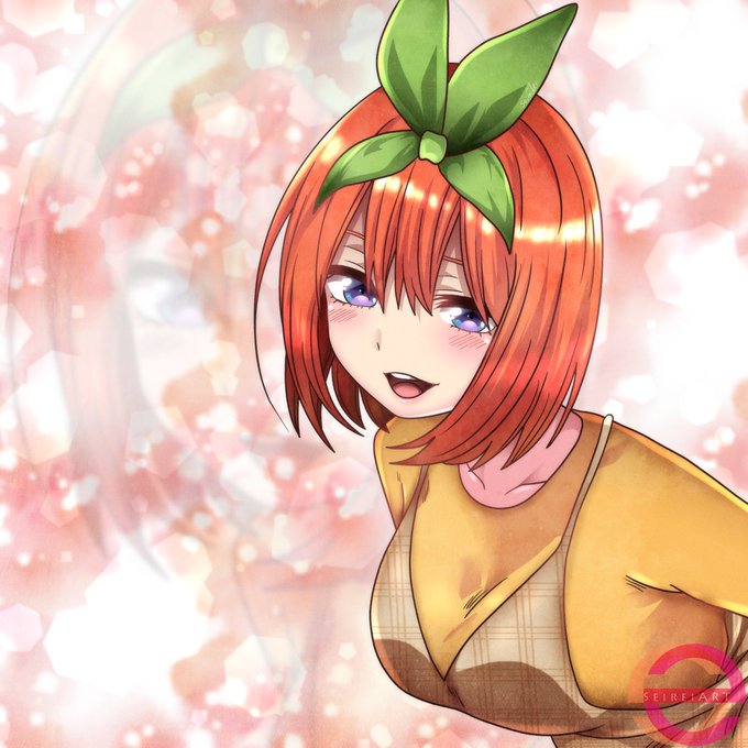 SeireiART 🇲🇦さんがTwitterに投稿した中野四葉(五等分の花嫁)のイラスト。