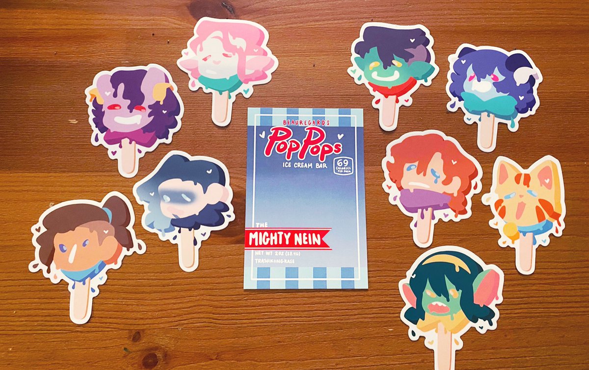 cperelgut's tweet photo. My #PopPops Ice Cream Bar stickers from @trashkiingkase arrived and they are so beautiful and I can’t wait to frame them! https://t.co/lXdhsClzjA