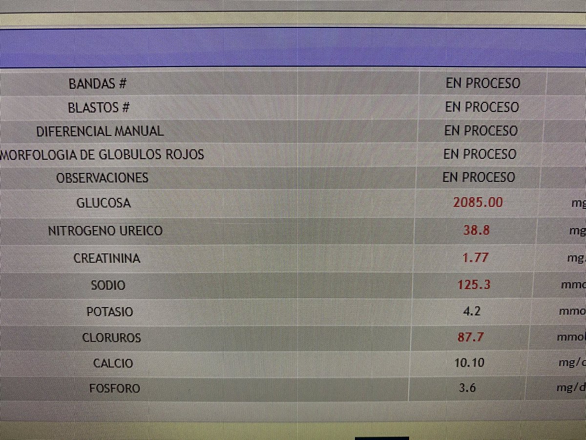 ¿Alguien ha visto un valor de glicemia más elevado?
