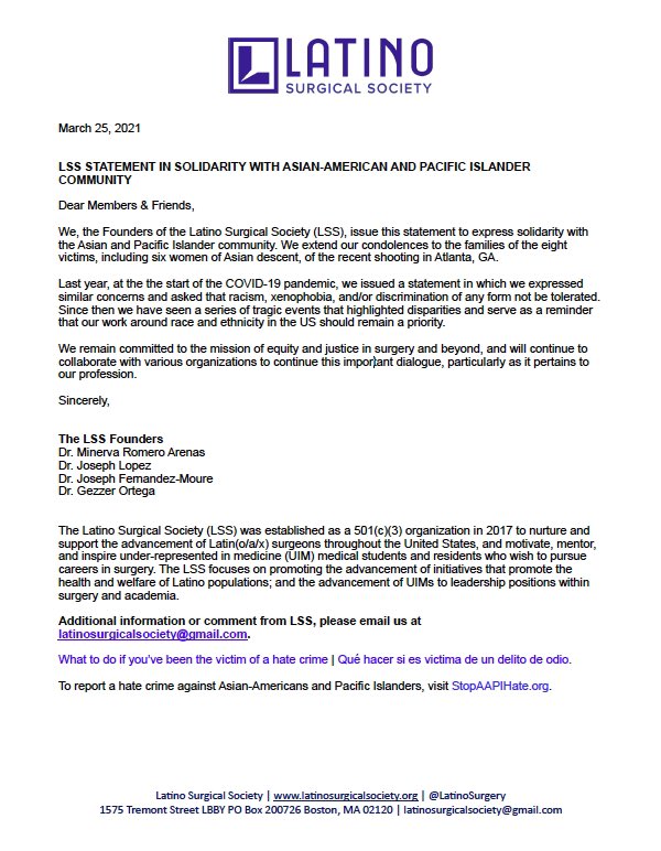 We stand with the Asian American &amp; Pacific Islander community.
We extend out condolences.
Racism, xenophobia, and/or discrimination of any form should not be tolerated.
#DiversityandInclusion #DEI