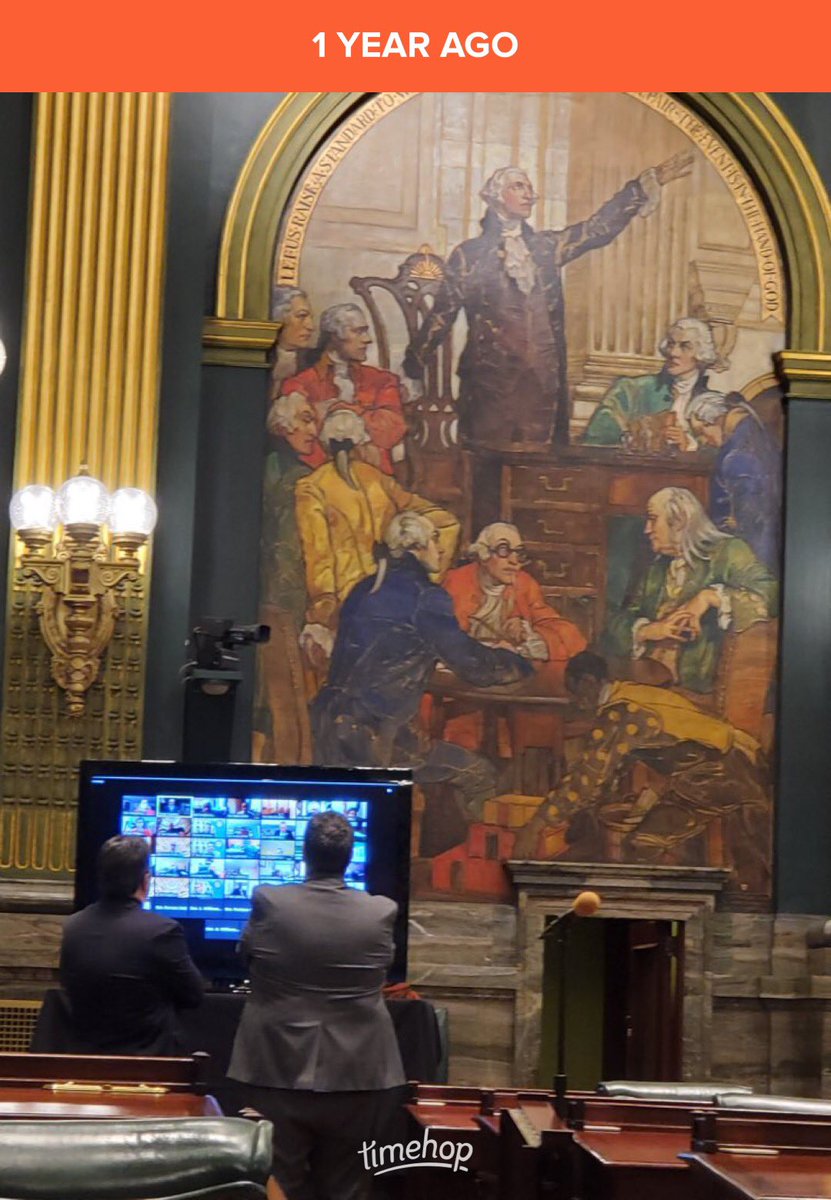 MeganMartin815's tweet photo. One year ago we made Senate history and maintained the continuity of our legislative operations with our remote participation in session. 🇺🇸 What a year.🙏🏻 #COVID19 https://t.co/EKD60dqZ7x