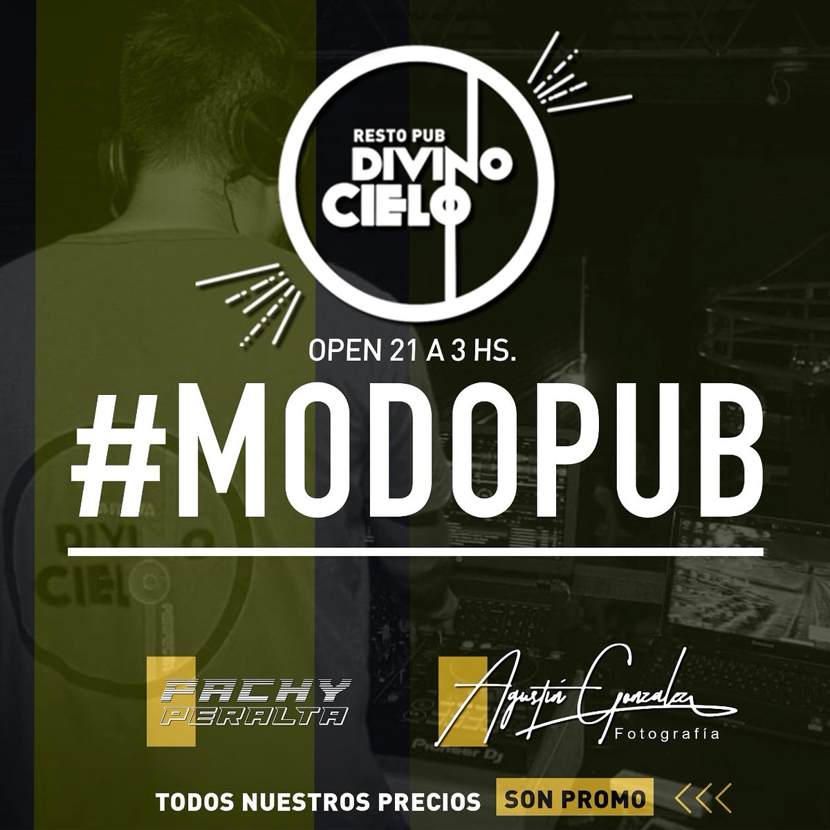 divinocielo9046's tweet photo. 🍀 Sábado #ModoPub
🎼 Previa y Cachengue @dj_pachyperalta
📸 Fotos @fotos_agustiin
💞 Diseño @emaburchardt
⭐ Ingreso con Protocolo de cuidados y Reserva https://t.co/cggs9gjXUu