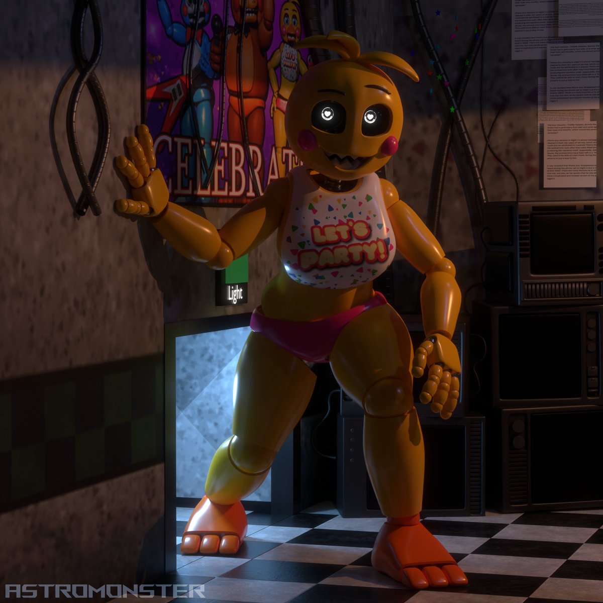 Love Taste Toy Chica model I thought it amusing to recreate an old render w...