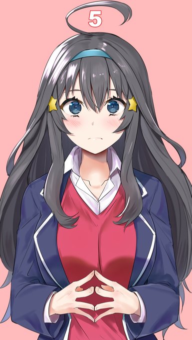 ゆーづきさんがTwitterに投稿した中野五月(五等分の花嫁)のイラスト。