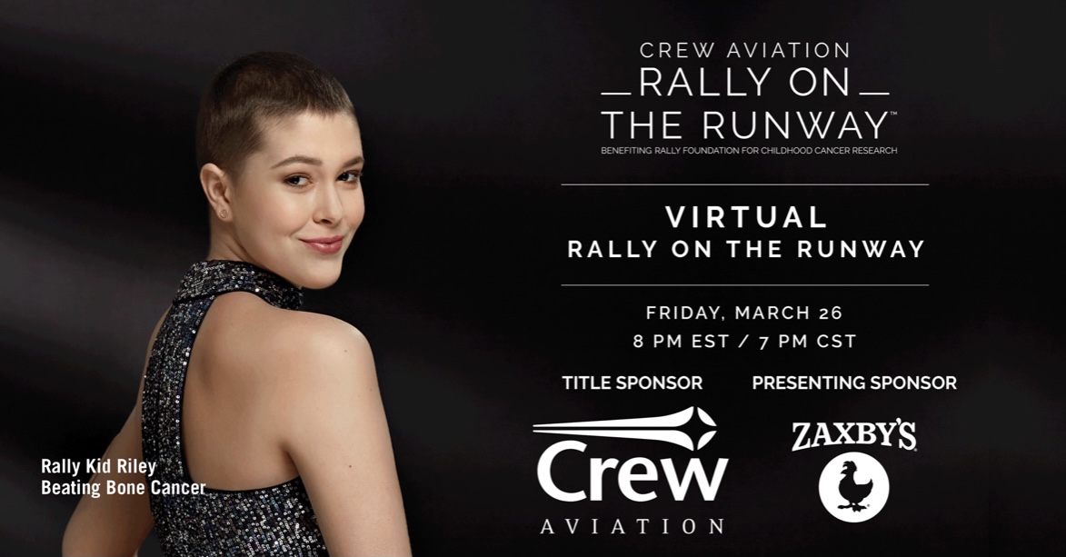 Join us tomorrow night for the Virtual #RallyOnTheRunway at 8pET/7pCT! Reserve your free ticket and register and bid now in the silent auction at ROR2021.givesmart.com. Visit RallyOnTheRunway.org for additional event information and to watch the show! #RallyOn #GOLDSTRONG