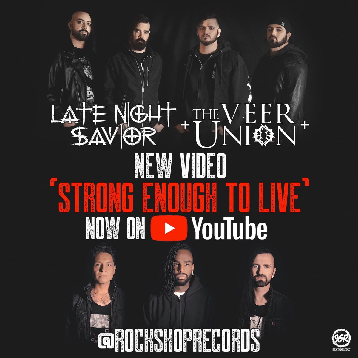TheVeerUnion's tweet image. We are super stoked to announce the new @latenightsavior OFFICIAL VIDEO for "Strong Enough To Live" feat. The Veer Union is AVAILABLE NOW! Head on over to the Rock Shop Records YouTube page to see it NOW!!

#latenightsavior #theveerunion #rockshoprecords #officialvideo #newmusic
