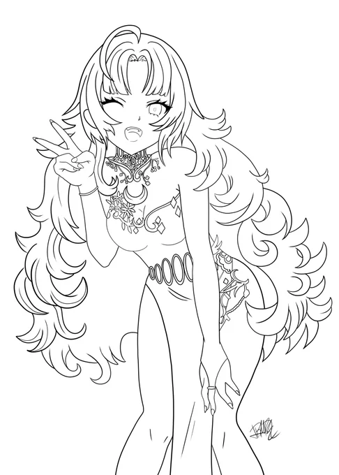 Working on this art of @EiseiTsukimaru. ?⭐️?✨?

#eiseistrations 