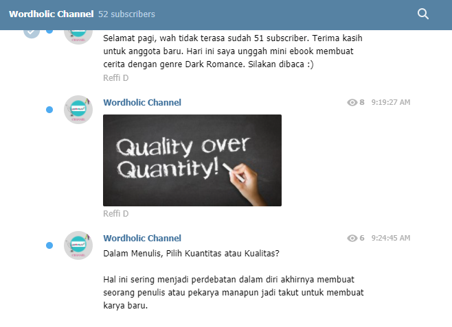 Reffi_angel's tweet photo. Usianya baru 2 minggu. Di sini aku akan sharing info terkait self-development dan #tipsmenulis. Informasi kelas menulis di #WordholicClass juga akan diupdate. Tulisan-tulisan pendeknya belum pernah kutulis di medsos lain, fresh. Follow channelnya yaa🥰
https://t.co/S6kjWwvhvb https://t.co/KvWKNbUUhY