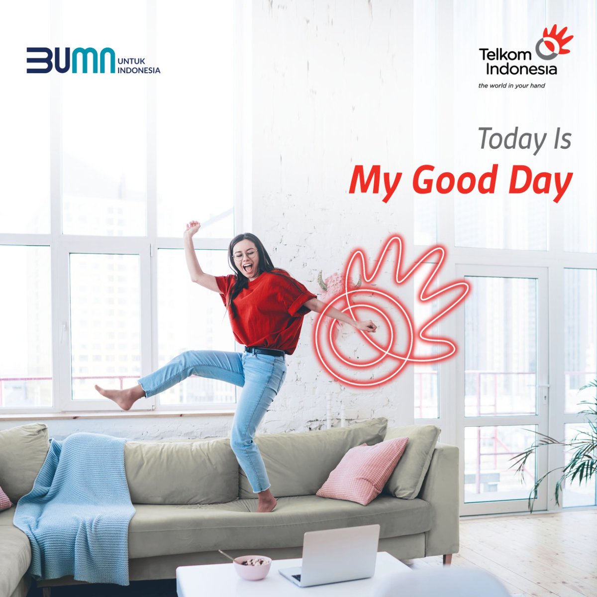 TelkomIndonesia's tweet photo. Sambut hari ini dengan niat yang baik, karena sesuatu yang diawali dengan kebaikan akan membawa kita pada kebahagiaan. Selamat pagi Sobat. Jangan lupa retweet semua postingan
@TelkomIndonesia karena ada pulsa senilai Rp50.000 untuk 2 orang beruntung setiap harinya. https://t.co/JA816H7GhS