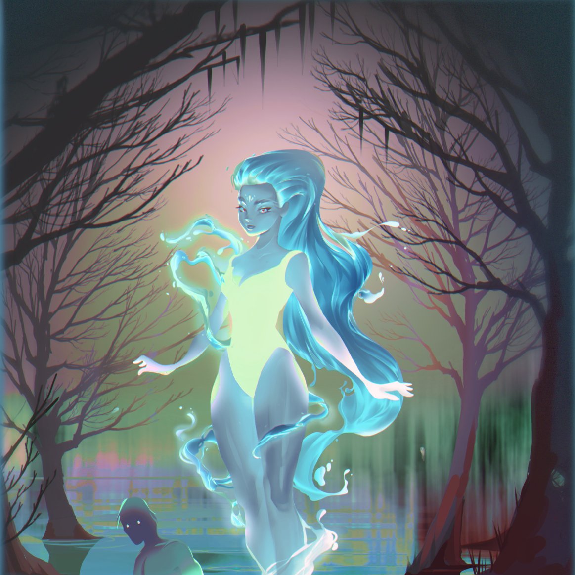 CreativRush's tweet photo. the river spirits and their ire, their oases defiled...🌊

#myart #drawing #illustration #art #digitalart #timelapse #speedpaint #conceptart #fantasy #zombies #goddess https://t.co/XchZK6Ltyx