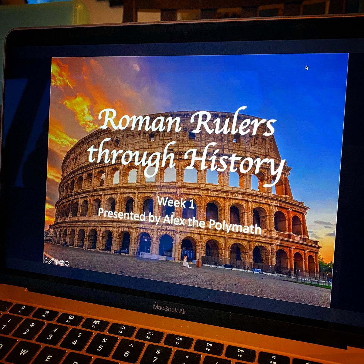PolymathAlex's tweet photo. So excited to teach my first session of Roman Rulers through History tomorrow @athenasonline 🧑🏻‍💻 

#onlinelearning #onlinehistory #homeschooling #homeschool https://t.co/dcC3HyRMQc