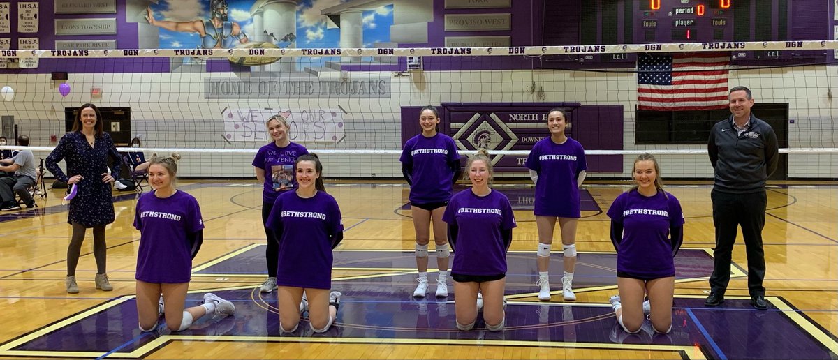 DGNVolleyball's tweet photo. All levels are winners against OPRF and improve to 4-0 on senior night! Congrats to our seniors, Sophie, Jacki, Kailey, Madi, Nora, Elisse, and Emma. https://t.co/29l9TO3Lr4