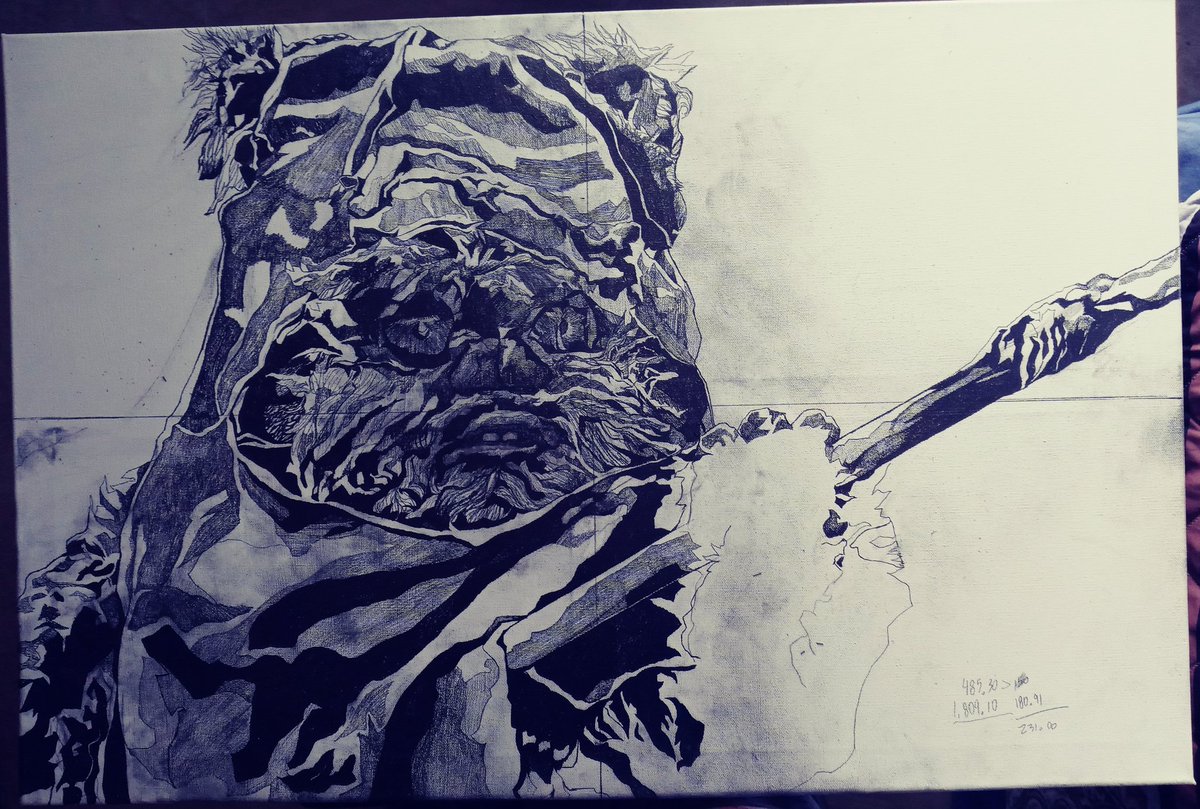 SalbarreyResis1's tweet photo. WIP, Ewok", 24"×36", Pencil on Canvas #starwars #ewok #endor #returnofthejedi #starwarsfanart #starwarsart #drawing #disney #ThursdayMotivation #popart #Art #artistsoﬁnstagram #ArtistOnTwitter #nerd #cute #endormoon #lucasfilm #georgelucas #ThursdayThoughts https://t.co/s083cVsTJY