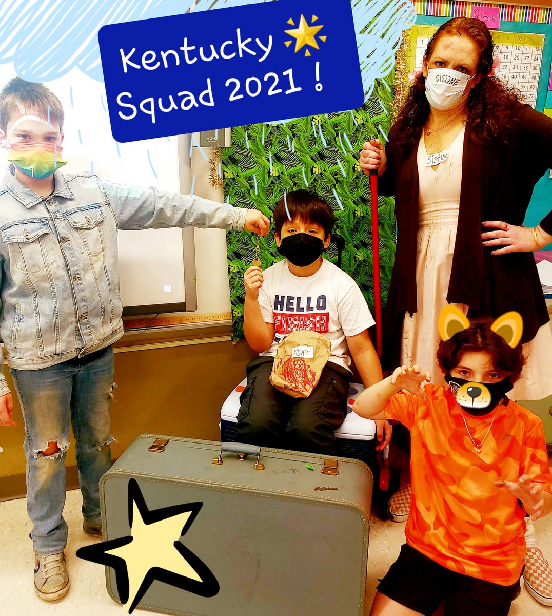 scully2014's tweet photo. Welcome to the Kentucky 🌟 Motel ! Celebrating the work we've done around The Tiger Rising 🐯 ! What an amazing day of learning &amp; celebrating the characters we've grown to love! ❤ @sagastume2019 @PhillipsAveElem @KateDiCamillo_ @TigerRisingFilm #thisisriverhead https://t.co/UNdn9Lr3ff