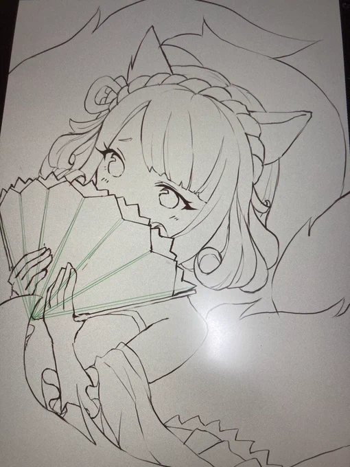 こちらはこちらで扇子がわからなくて詰まってます\( ˆoˆ )/ 