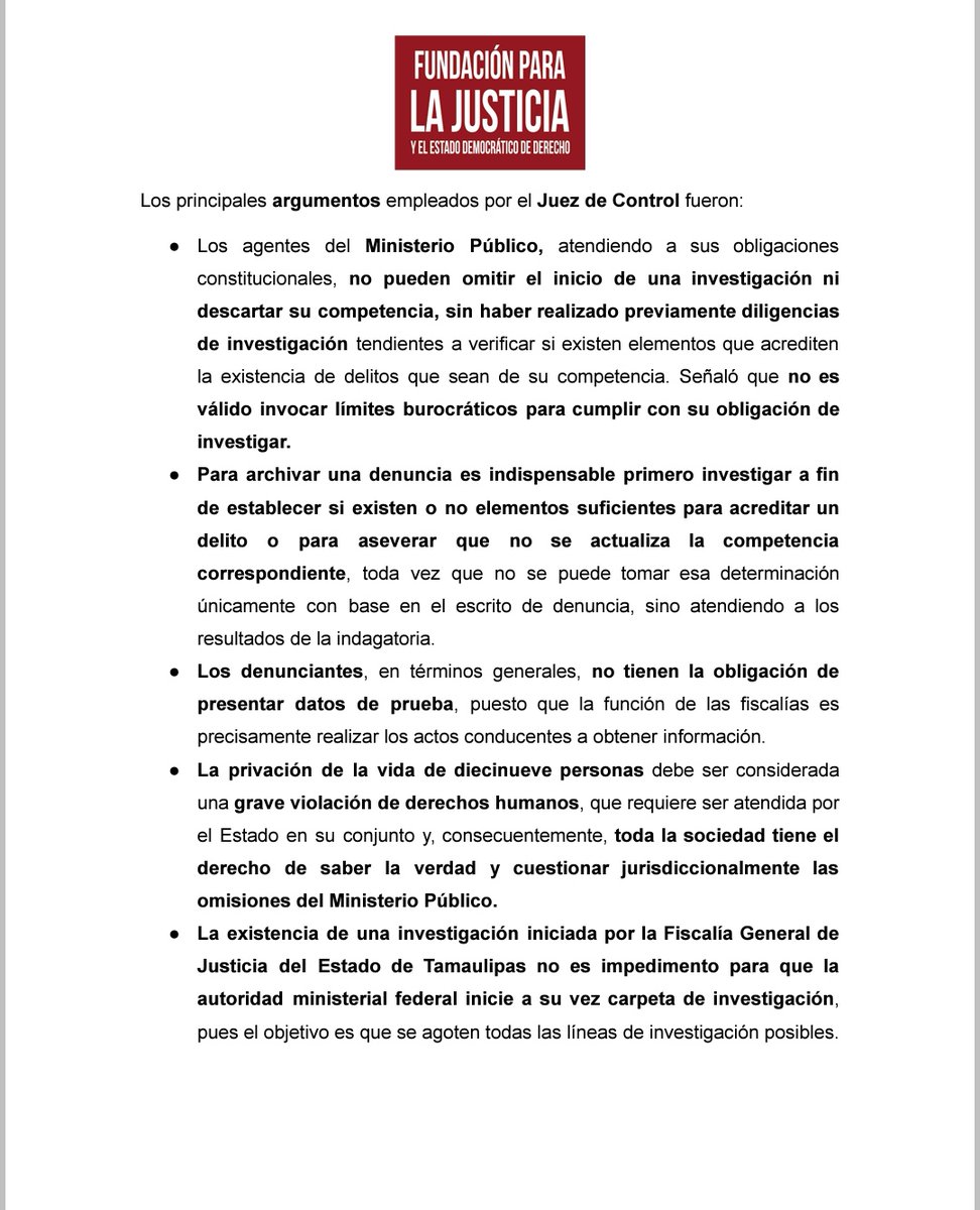 Fundación para la Justicia tweet media