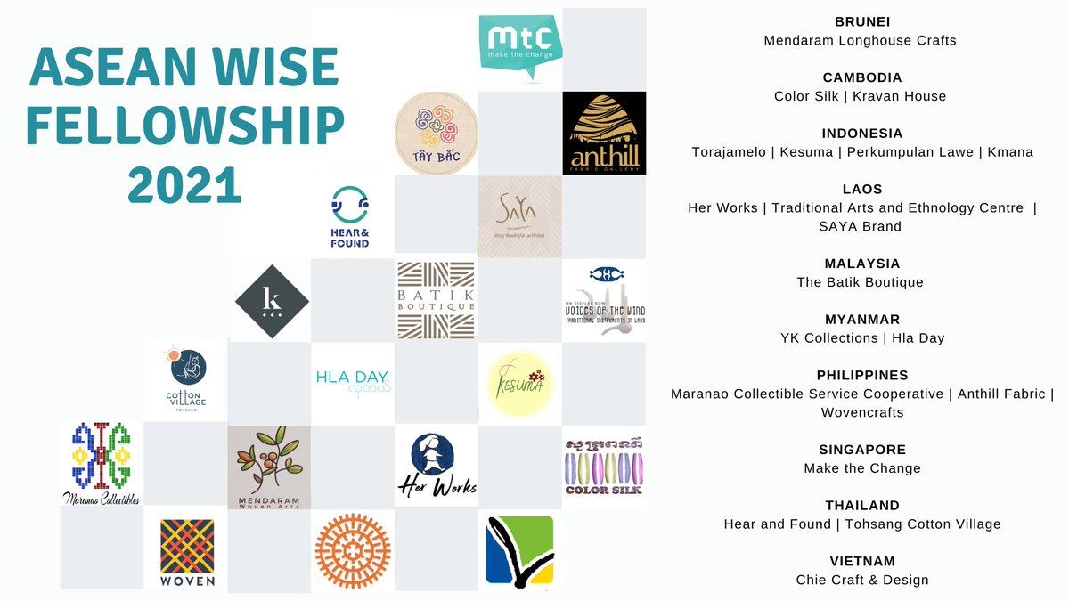 angelsofimpact's tweet photo. We are so excited to announce the fellows selected for the ASEAN Women Impacting Social Enterprise (WISE) Fellowship! The fellowship is a ten-month incubator offering technical assistance to women-led and indigenous-led SMEs tackling poverty across SEA. Drum roll please... https://t.co/x4qvmf9jUp