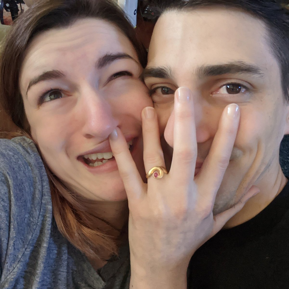 kenzud's tweet photo. We're getting married! 🥰💍
#engagement #love #bestfeiend https://t.co/C5cfavFUB7