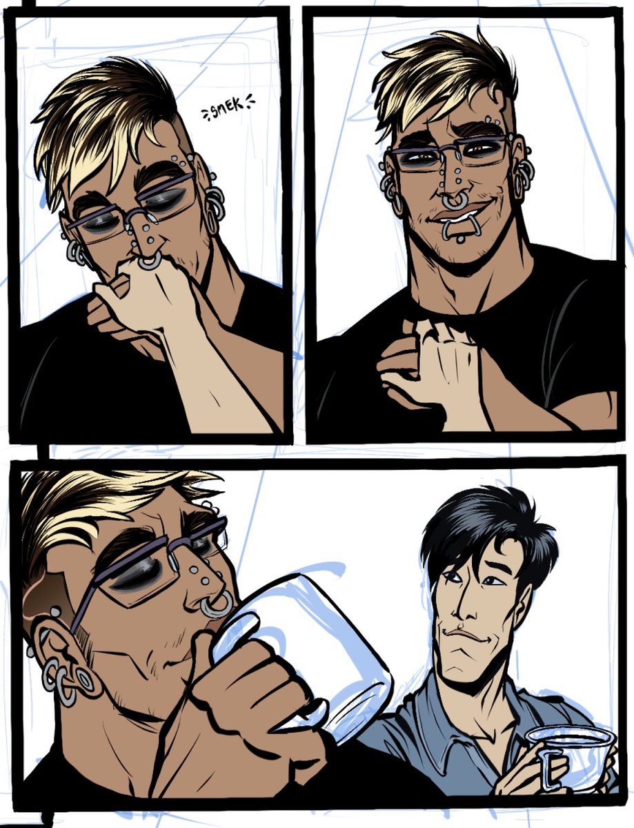 Every so often I see some people playing 3D chess with bullshit Twitter drama where I can't even tell who I'm supposed to be rooting for and think "wow I don't fucking care, it's great that I can just stop reading this and go draw people being happy and in love instead." 