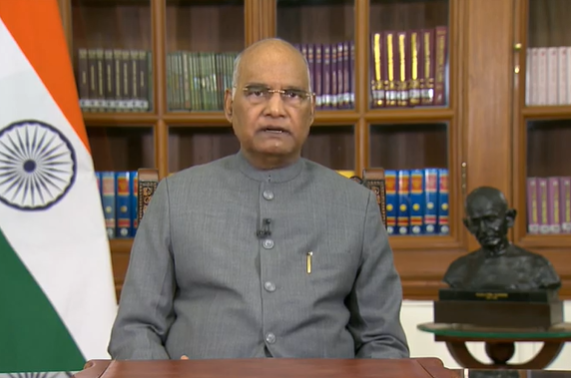 ANI's tweet photo. President Ram Nath Kovind visited Army Hospital (R&amp;R) following chest discomfort this morning. He is undergoing routine check-up and is under observation. His condition is stable: Army Hospital (R&amp;R) 

(file photo) https://t.co/A5hfrA3HXW