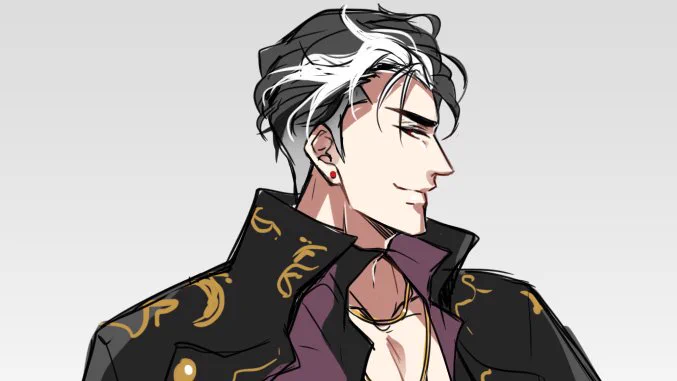 I finished work, came home then think about drawing modern Yws.... what if he's a mafia boss-- 