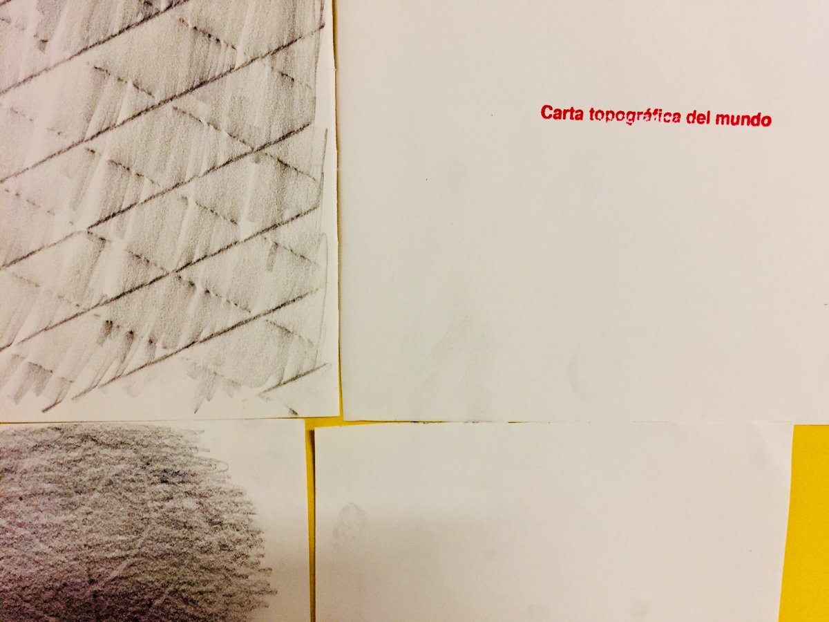 fragosusmarkus's tweet photo. Arriben les primeres accions al voltant de la proposta de Fermín Jiménez Landa. Carta topográfica del mundo. @MACBA_Barcelona #postdataMACBA #MACBAeducacio #frottage #tram3 @escolacamins https://t.co/UWbNfDrHDK