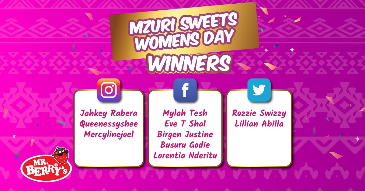 mzurisweets's tweet photo. Congratulations to all our winners. DM us your contact details and we will get in touch with you. 
#choosetochallenge #IWD2021 https://t.co/r07137I1ND