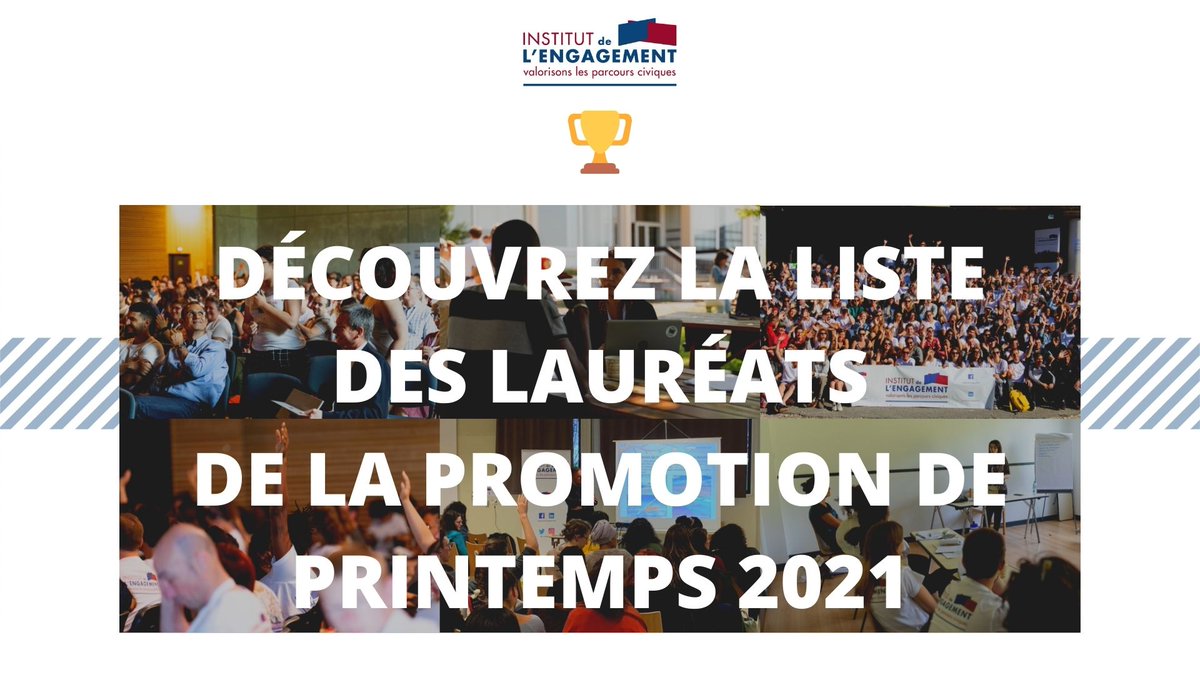 *CANDIDATURES 2021* 🎊🎊🎊
La Liste des lauréats de la promotion de printemps 2021 de l'Institut de l'Engagement est en ligne ✅
Félicitations aux nouveaux lauréats 👏
engagement.fr/devenir-laurea…
#PromoIDE2021