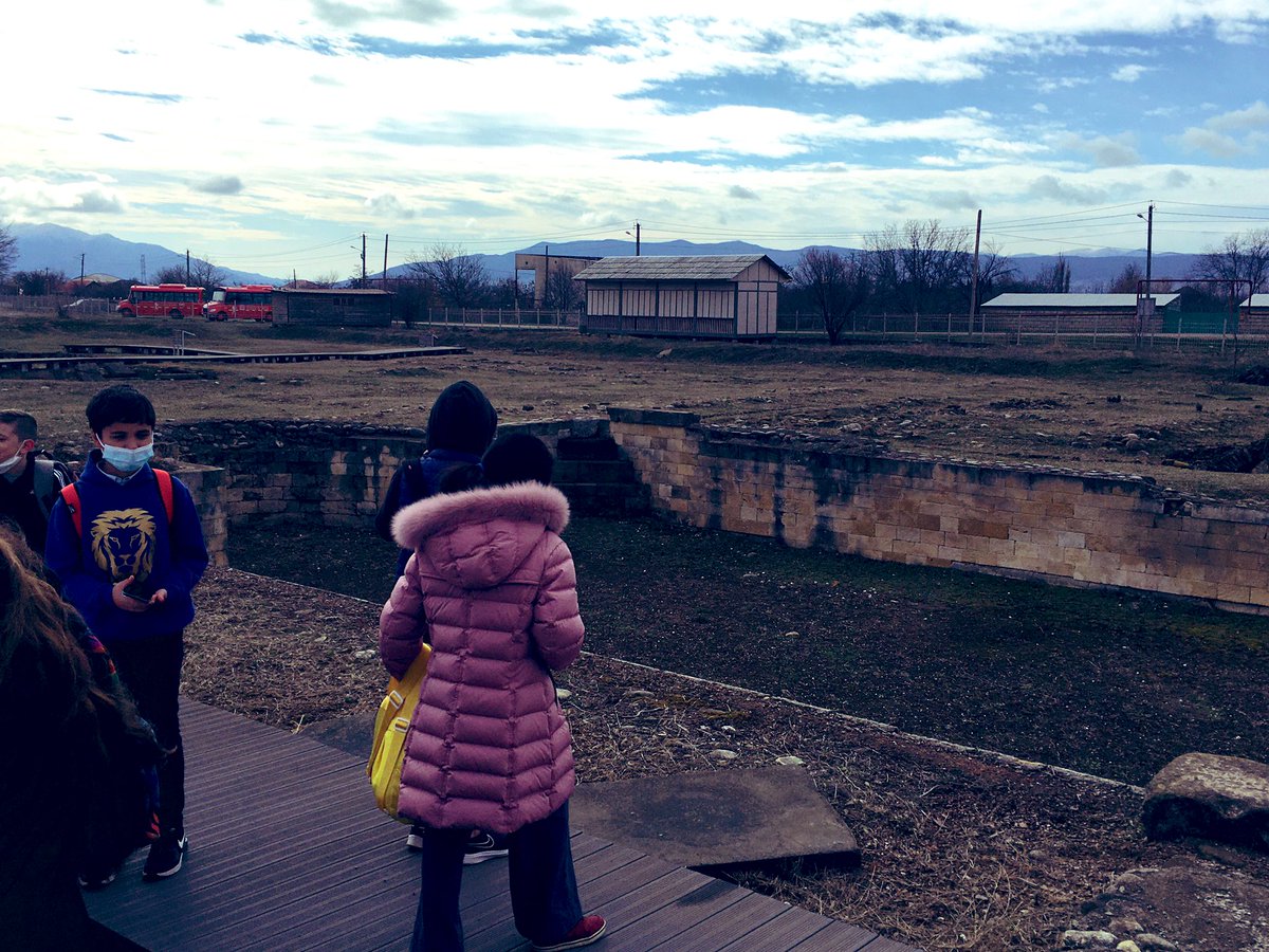 BISTYear56's tweet photo. On our field trip to Dzalisa Archaeological Site today, we saw Roman bath house and swimming pool remains as well as some beautiful floor mosaics. What an interesting exit point to our Ancient Rome topic! @The_IPC https://t.co/WGy4DPSORf