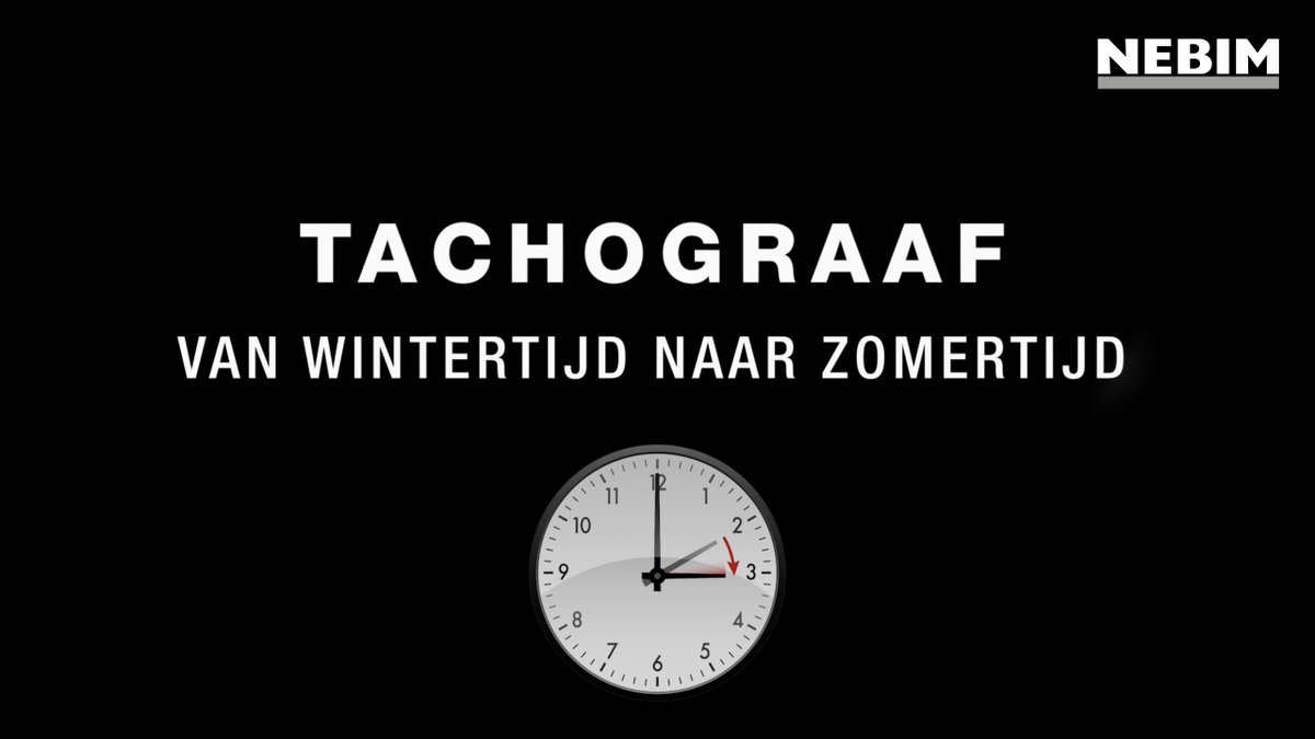 nebimgroep's tweet photo. Tijd voor de zomer, dus tijd om je tachograaf opnieuw in te stellen! Wil Jochems, Nebim Driver Trainer, legt in deze korte instructievideo uit hoe je dit snel en eenvoudig doet. Bekijk de video: https://t.co/TkfMa1rTaI @nebimgroep @zomertijd @DigiTachograaf @Tachograafinfo https://t.co/4oHiPLP4LH