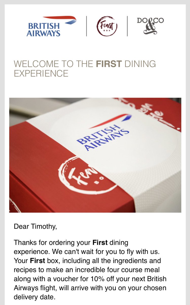 timmy_uk's tweet photo. As the #AVgeek I am, I have just ordered my #BAFirstFeast - can’t wait to try it @feastboxuk @British_Airways https://t.co/tuzo44Y6bB