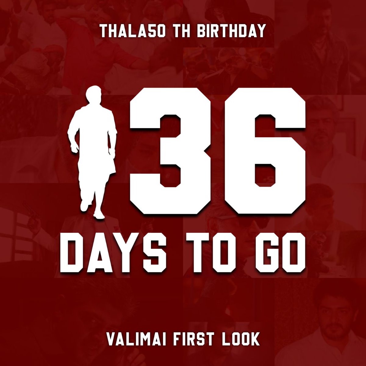 RT @VLR_Thala_Fort2: 36_Days To Go......

THALA FANS DAY MAY_01

#Valimai || #Ajithkumar https://t.co/JXgIf6NN6x