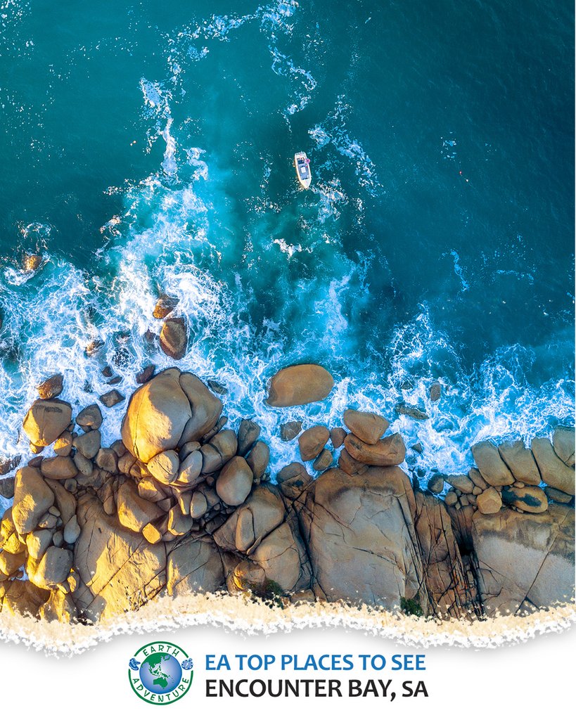 With its majestic ocean views, reefs, islands and peaceful coastal atmosphere, Encounter Bay is perfect place for a tranquil retreat or aquatic adventurous getaway. 
earthadventure.com.au
Credit - <a href="/tourismsa/">South Australian Tourism Commission</a>
#tourism #touraustralia #experiencesa #SeeSouthAustralia