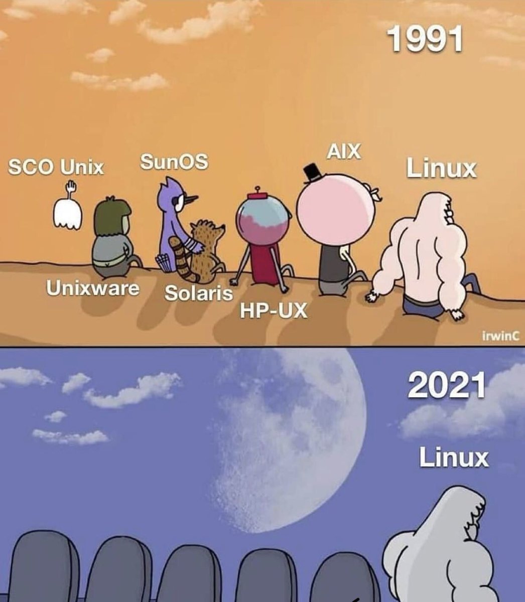 billy7944's tweet photo. 30yrs later Linux is sitting alone @WLCCyberAcademy https://t.co/yWbRjbJVn3