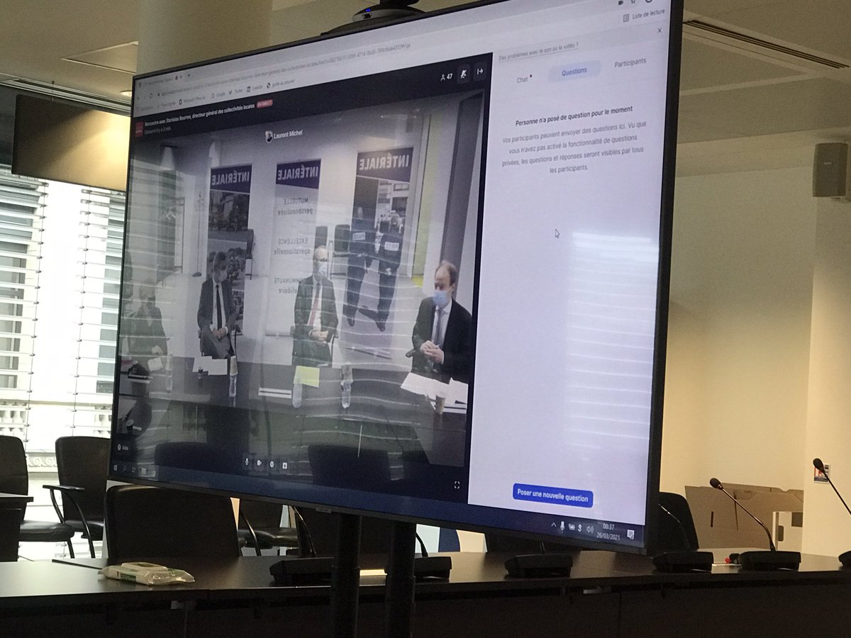 laurentmichel75's tweet image. Ce matin , club RH @Interiale @acteurspublics avec comme grand témoin , Stanislas Bourron , Directeur général des collectivités locales. Merci à lui de témoigner sur sa feuille de route pour 2021. #Loi4D #décentralisation #déconcentration