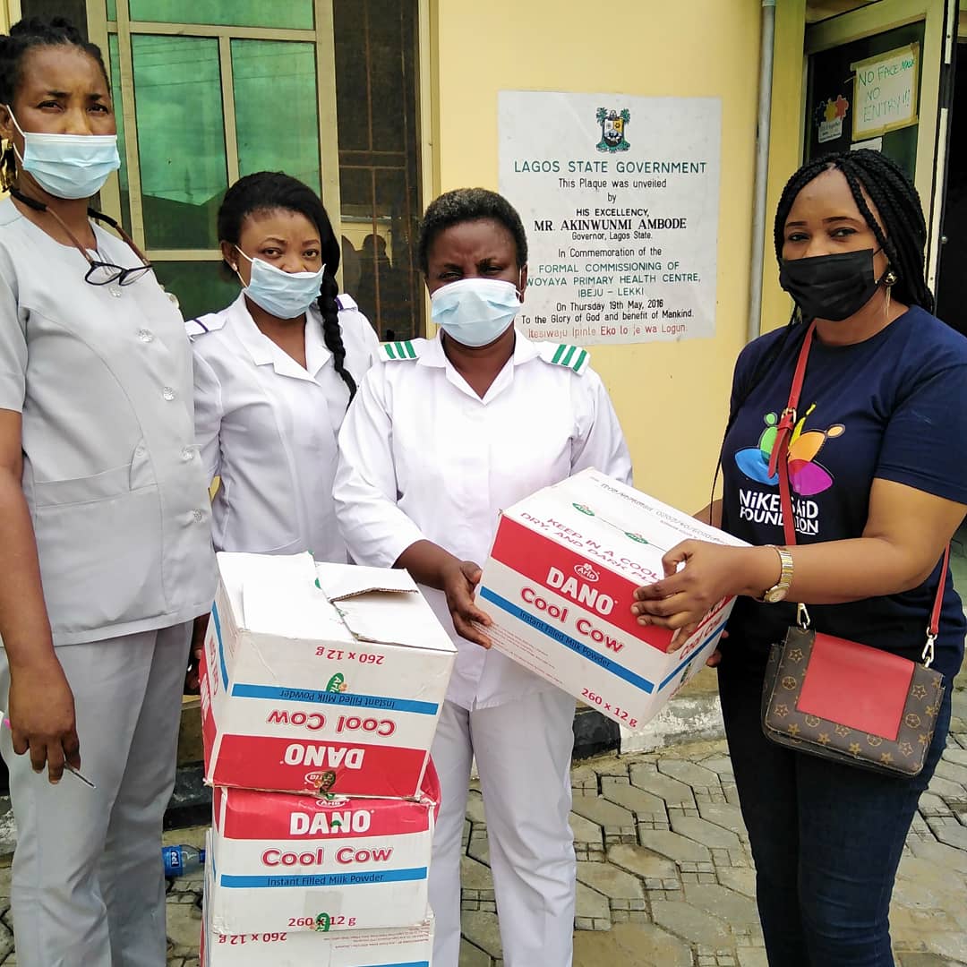 Nikelsaidfound1's tweet photo. Thank God for a successful outreach in partnership with @lagosfoodbank @danomilk_ng.. We visited health centers to distribute Dano milk to mothers in the community #communityoutreach #foundation #lagosfoodbank #danomilkng #donate #nikelsaidfoundation https://t.co/4xT8eQCBtF