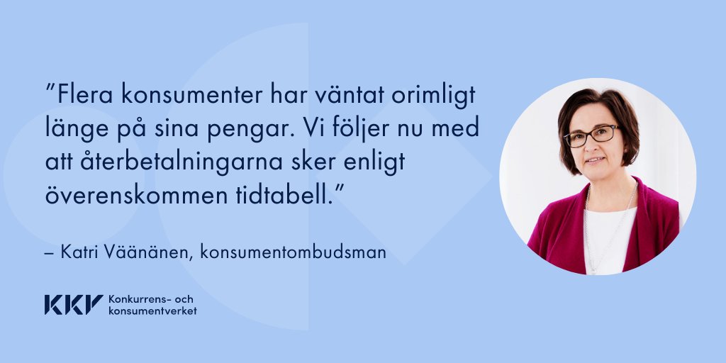 kkv_uutiset's tweet photo. Konsumentombudsmannens förhandlingar med resebyrå Detur ledde till en återbetalningsplan. Detur betalar tillbaka de sista pengarna för resor som ställdes in förra året på grund av coronaviruset senast i juli. #konsumentskydd #coronafi
➡️ https://t.co/Ox6Rm64EkR https://t.co/OEDBtu8L4T