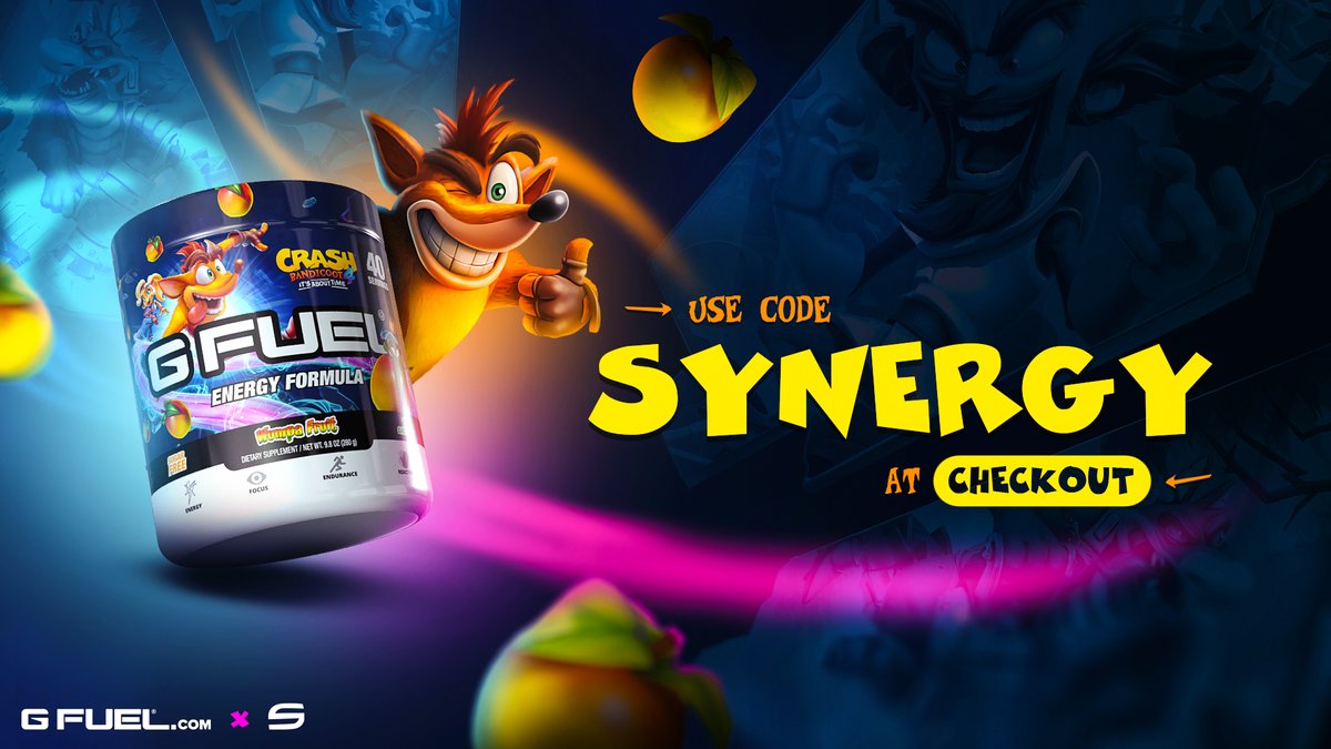 "Wumpa Fruit"

//Gfuel Advertisement
-<a href="/TeamSynergy/">Synergy</a> 

Like's &amp; Rt's Appreciated!