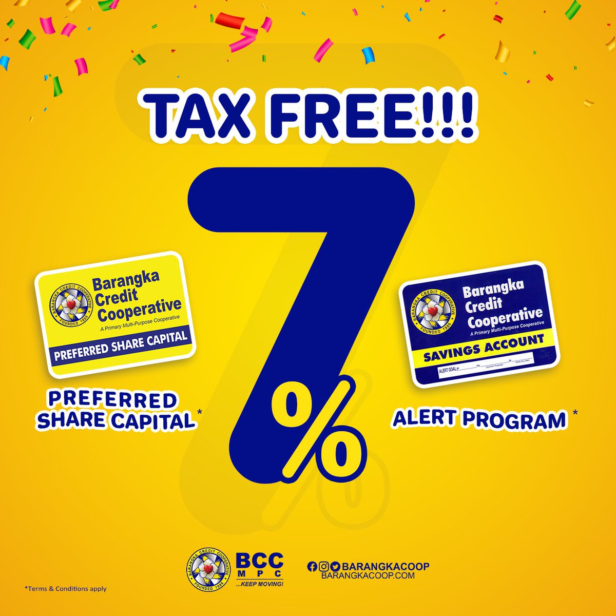 barangkacoop's tweet image. Kamay-ari alam mo ba na pwedeng tumubo ng 7% ang pera mo ng walang ginagawa?!
Call us now at 8475-0044 local 106 | 0967-335-4504 | 0961-405-9921 to know-how.
#ALERTProgram
#PreferredShareCapital
#MarchMasayangSavings
#BCCPartnerProviderProtector