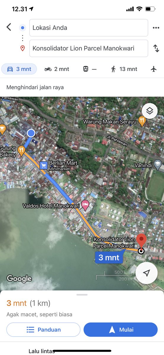 fandyMANOKWARI's tweet photo. @lionparcel_ Sampai saat ini barang sy tidak diantar padahal kantor lion parcel manokwari dengan lokasi sy hanya berjarak +- 1km https://t.co/tqAbKbv4WI