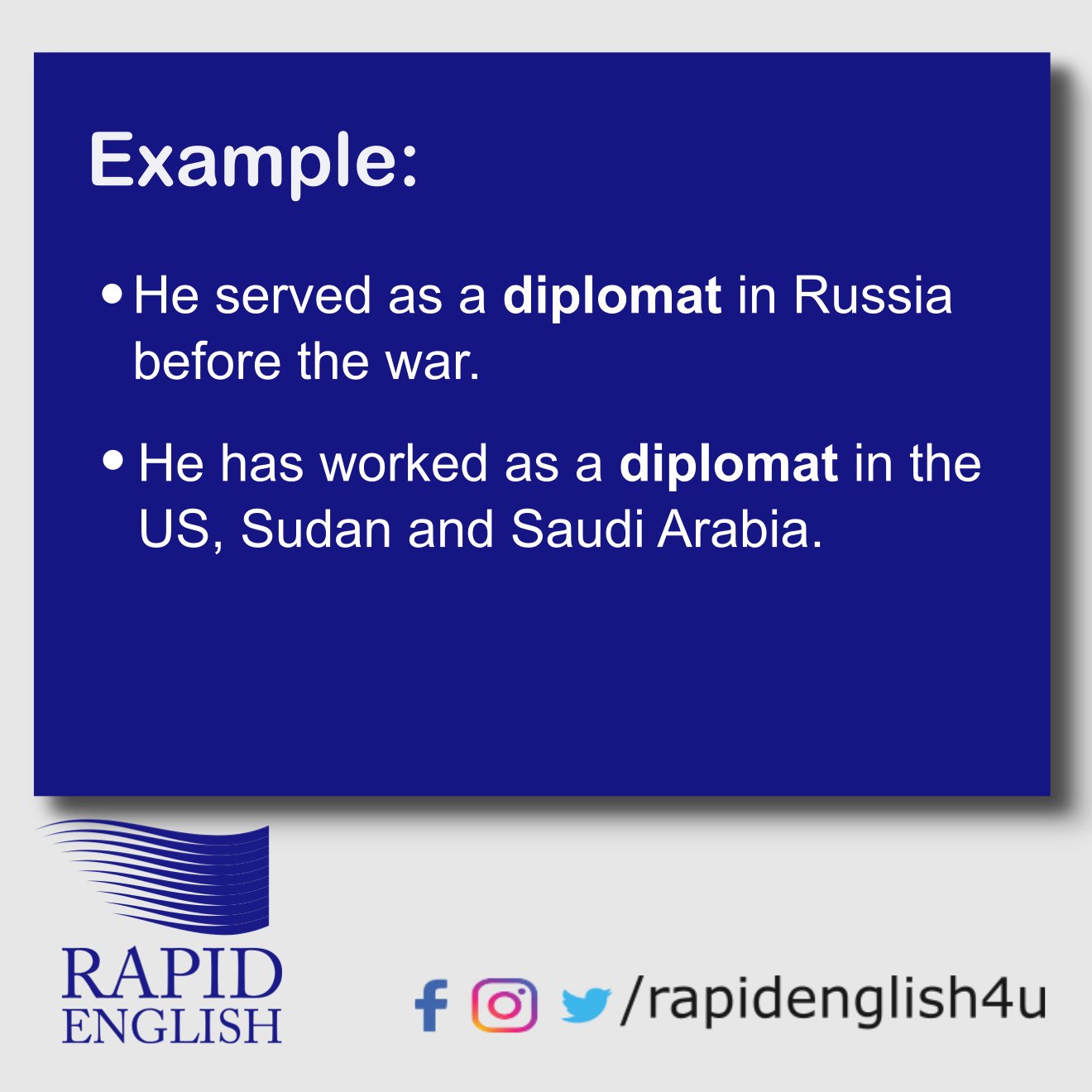 What does diplomatic sale mean