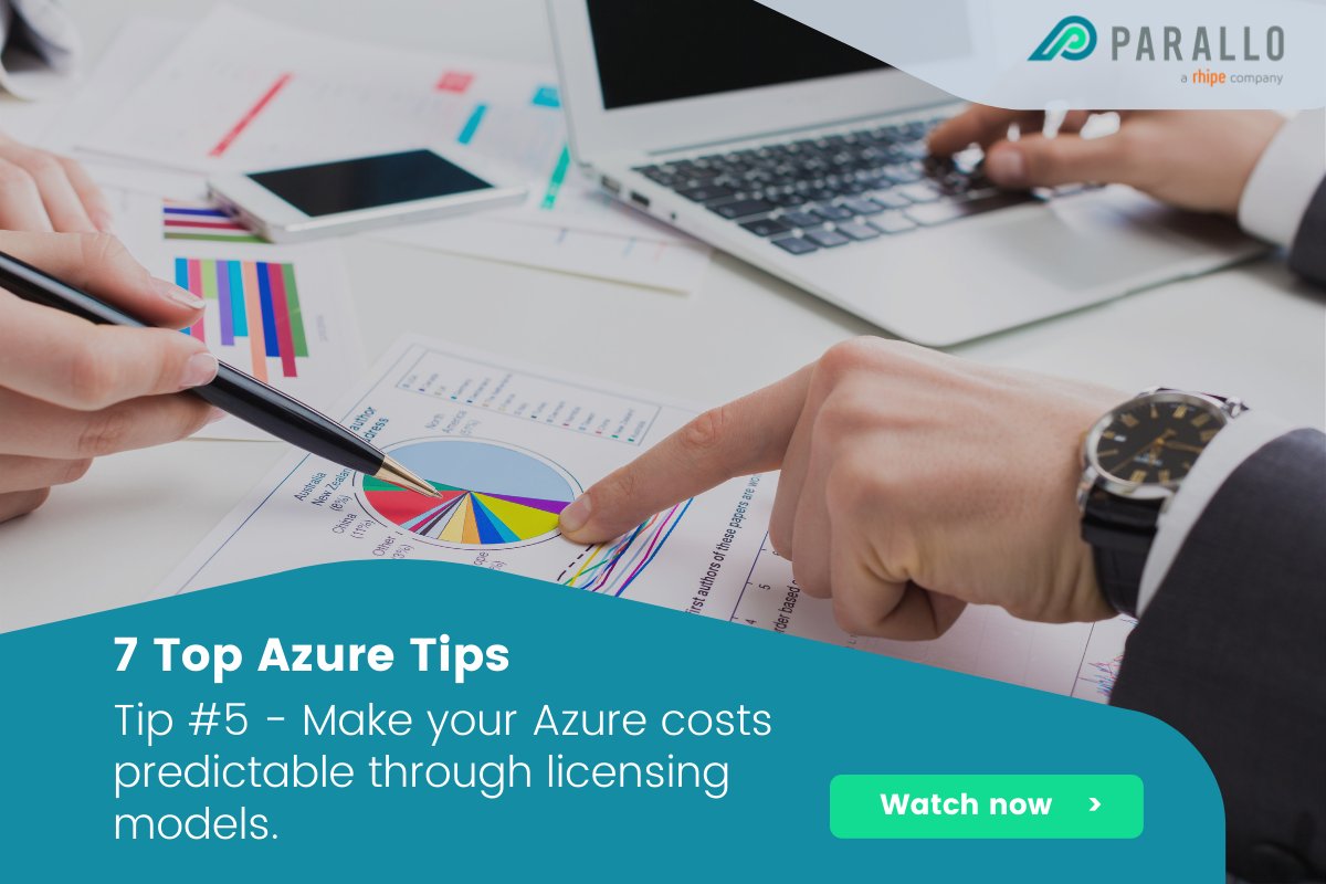 _parallo_'s tweet image. #azuretip 5 - The fifth Azure cost saving tip in our #7costsavingstips series is around different licensing models you can leverage and how to get the most value. Watch the video here: hubs.li/H0HRs-x0
