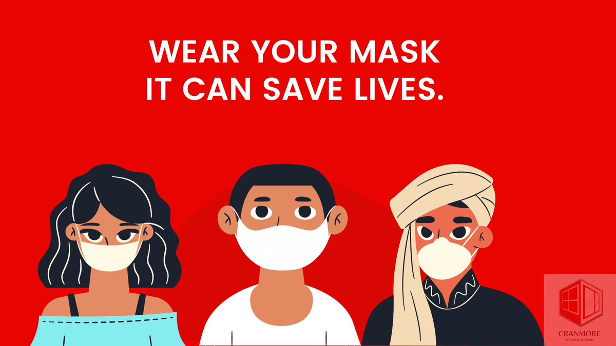 cranmoreupvc's tweet photo. A little reminder from Cranmore Windows and Doors to yours!
#CranmoreCares
#MaskIsAMust https://t.co/zbARYHVq0c