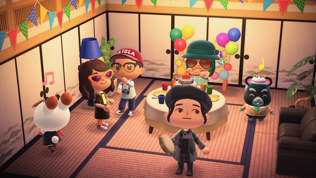 KimochinaACNH's tweet photo. Cumple de Arsenio y Chespi xD #AnimalCrossing #ACNH #NintendoSwitch https://t.co/0lmgIMhY35