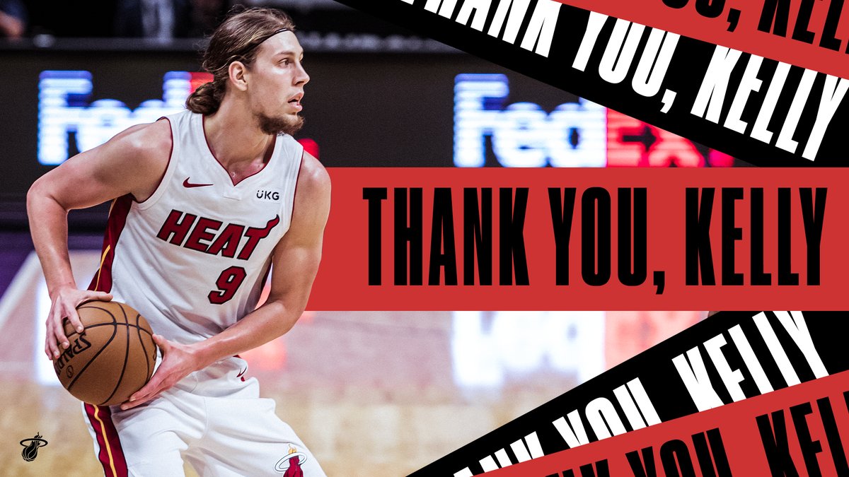 MiamiHEAT's tweet photo. Thank you for everything @KellyOlynyk, especially introducing us to #KellzKitchen! π¨βπ³ https://t.co/XEPkO7d0Wi