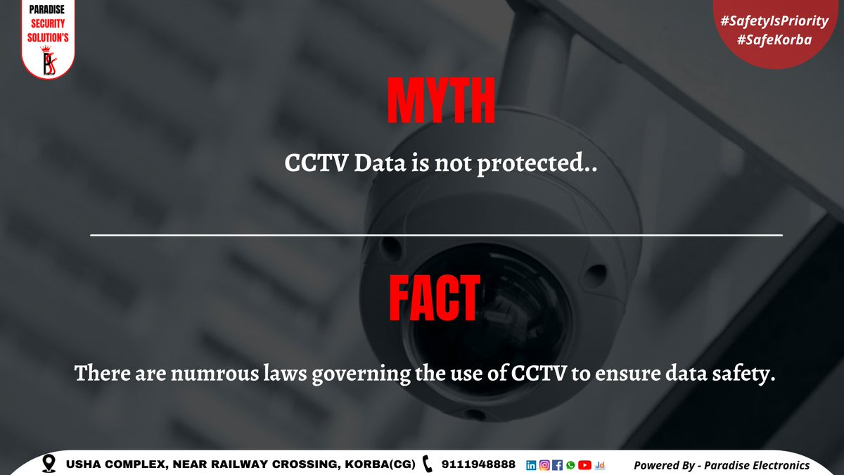 psskorba's tweet photo. PARADISE SECURITY SOLUTION'S
#safetyispriority
#safekorba
.
For more info call us : 9111948888
.
.
#security #safety #cctv #cctvcamera #korba #korbachhattisgarh #surveillance #safetyfirst #domecamera #bulletcamera #vdp #videodoorphone #biometricmachine #cctvaccessories https://t.co/oNIQgZjA9L
